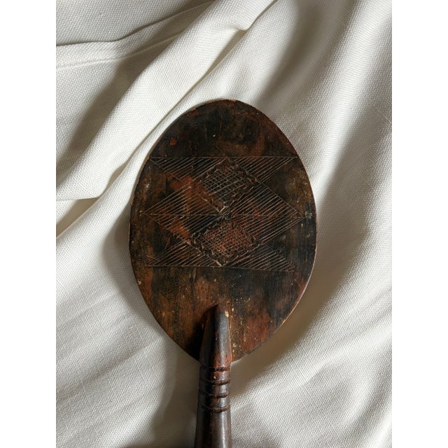 Wood Vintage African Akan-Style Carved Wood Fertility Figure For Sale - Image 7 of 12