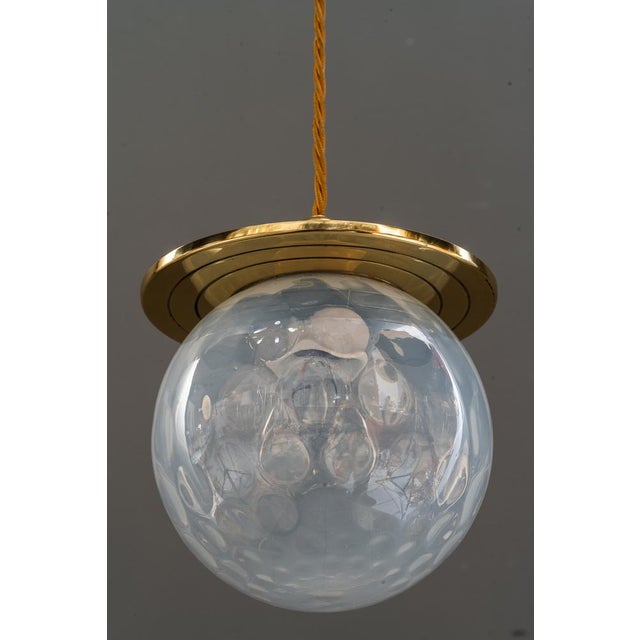 Pendants attributed to Koloman Moser for Bakalowits & Söhne with Glass Shades from Loetz, 1908, Set of 2 For Sale - Image 14 of 18