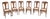 Vintage Wooden Dining Chairs With Studded Cushions- Set of 6 For Sale
