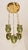 Metal Art Nouveau Brass and Glass Chandelier, 1890s For Sale - Image 7 of 17