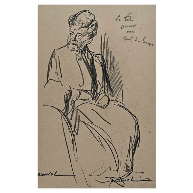 Pierre Georges Jeanniot, Figure, Original Drawing, Early 20th Century For Sale
