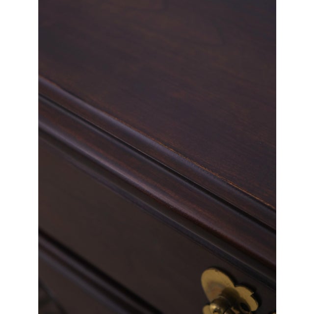Harden Cherry Queen Anne Style Lowboy W. 4 Drawers For Sale - Image 11 of 18