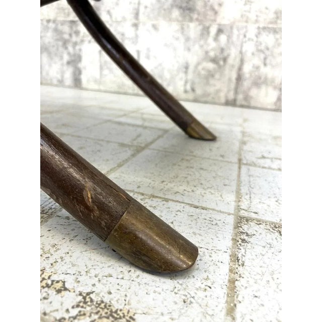 Brown Vintage Bentwood Folding Armchair For Sale - Image 8 of 9