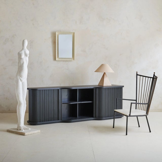 Originally crafted for an esteemed Italian architect's personal collection in the 1980s, this credenza is defined by...