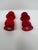 Traditional 1950s Murano Glass Ruby Salt and Pepper - a Pair For Sale - Image 3 of 5