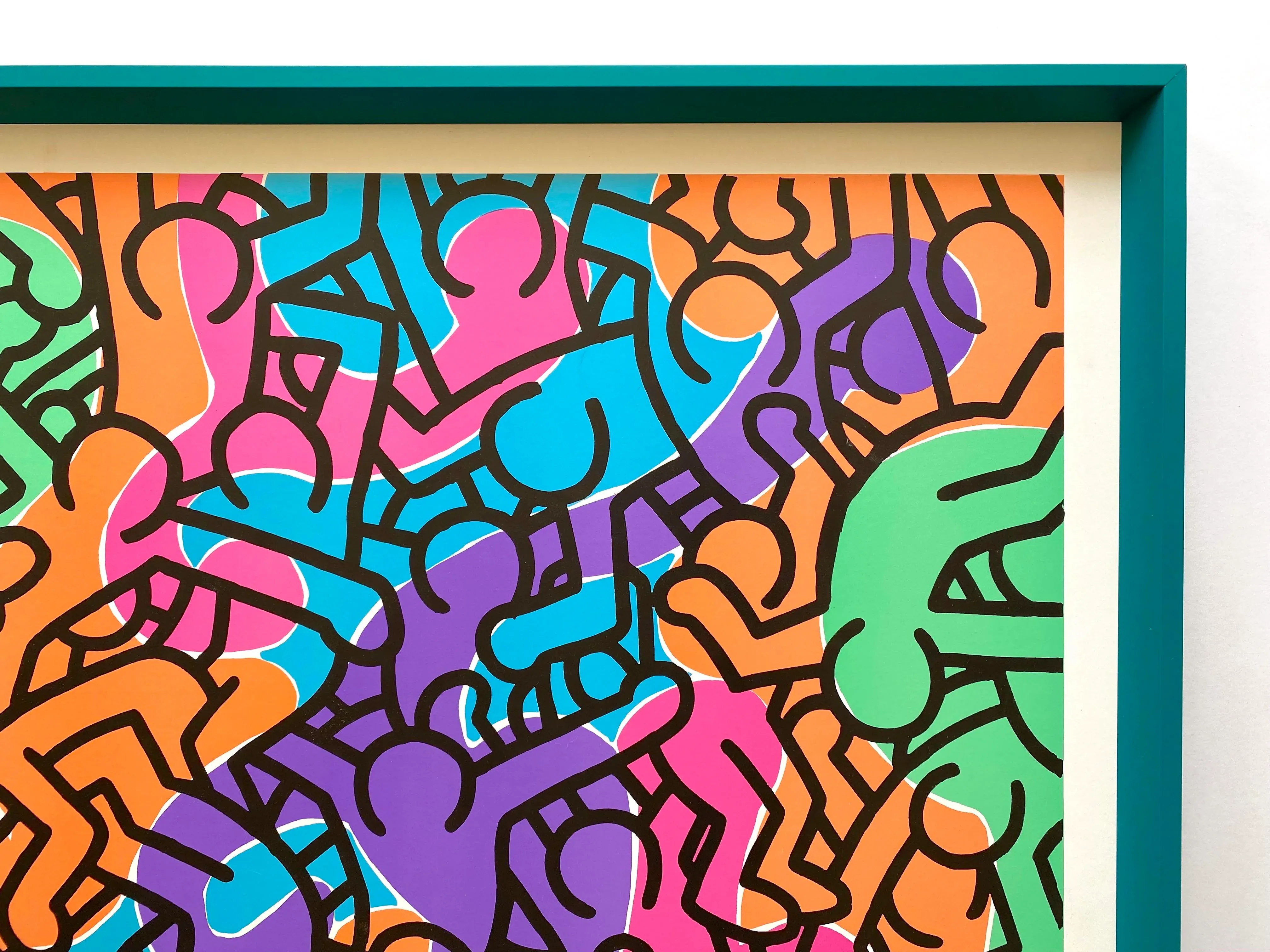 Keith Haring ポップアート 印刷作品 Keith Haring Vintage 1985 Silkscreen Print 