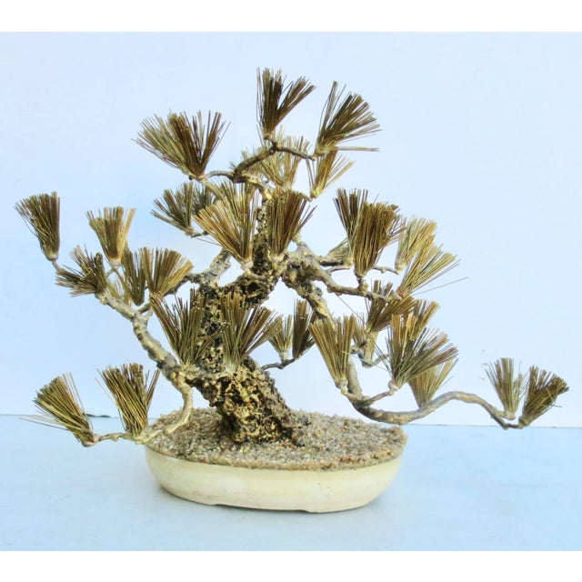 Brass Mid-Century Bonsai Tree Sculpture For Sale - Image 8 of 8