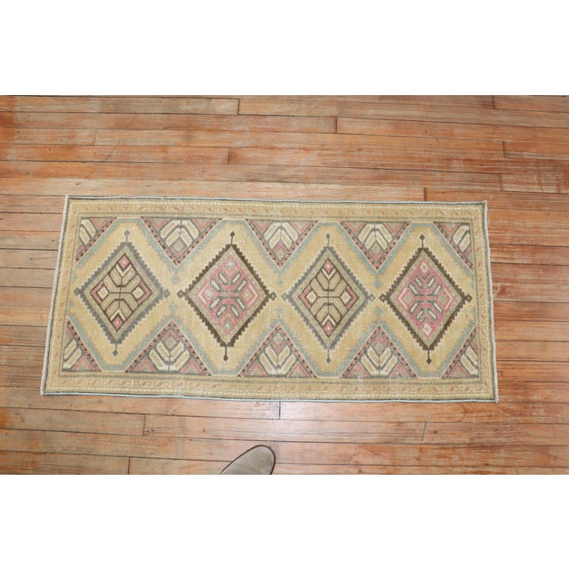 Mid 20th Century Vintage Persian Small Rug For Sale - Image 5 of 18