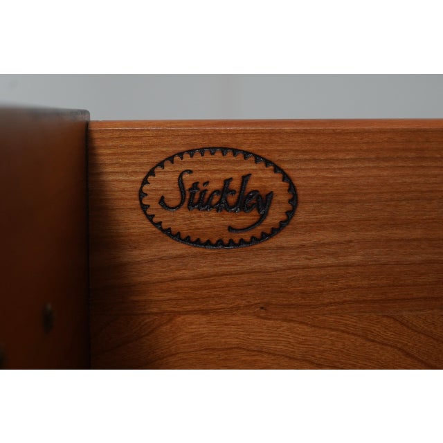 1990s Stickley Chippendale Cherry 2 Door Bedroom Armoire For Sale - Image 16 of 18