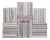 Decorative Books - Marble Book Wall - Set of 50 Grey Books For Sale