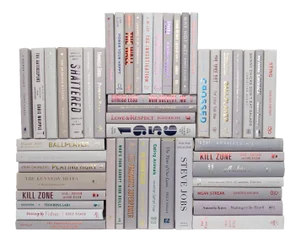Decorative Books - Marble Book Wall - Set of 50 Grey Books