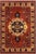 Tribal Kargahi 1980's Rust/Gold Wool Rug - 7'1'' X 9'10'' For Sale - Image 9 of 10