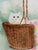 1980s Watercolor Painting of a White Cat in a Basket, "Hide and Seek" Signed by Nedra Wood For Sale - Image 4 of 11