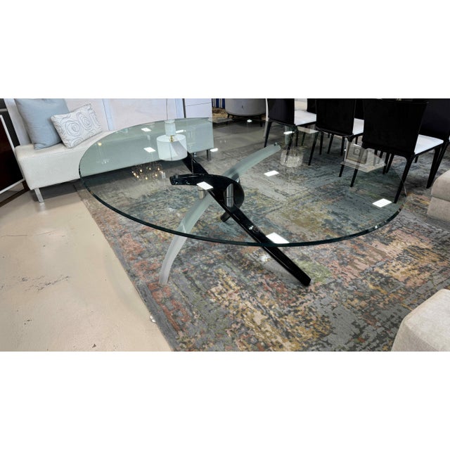 Early 21st Century Italian Art Glass Dining Table Attributed to Tulczinsky for Reflex Angelo For Sale - Image 5 of 13