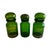 Belgian Cobalt Green Apothecary Jars, 1920s, Set of 3 For Sale - Image 10 of 10