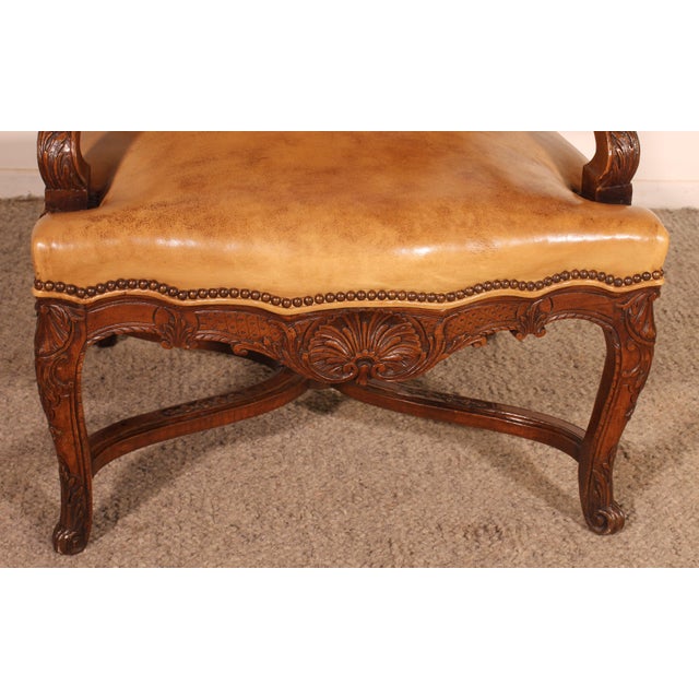 Wood 18th Century Regency Armchair in Walnut For Sale - Image 7 of 13