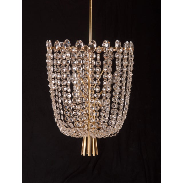 Cut Crystal Rondino Chandelier by J.T. Kalmar, 1950s For Sale - Image 9 of 18
