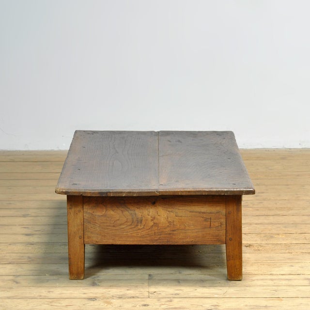 Wood Oak Coffee Table, 1820 For Sale - Image 7 of 13