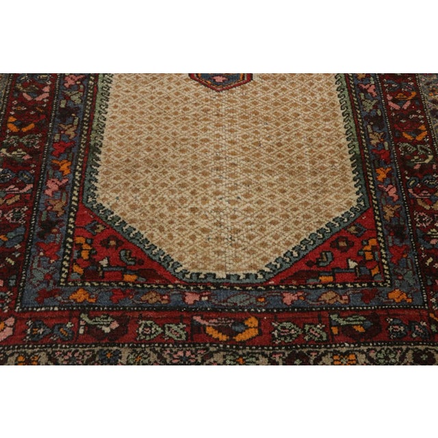 Early 20th Century Antique Persian Hamadan Rug - 04'03 X 06'03 For Sale - Image 5 of 10