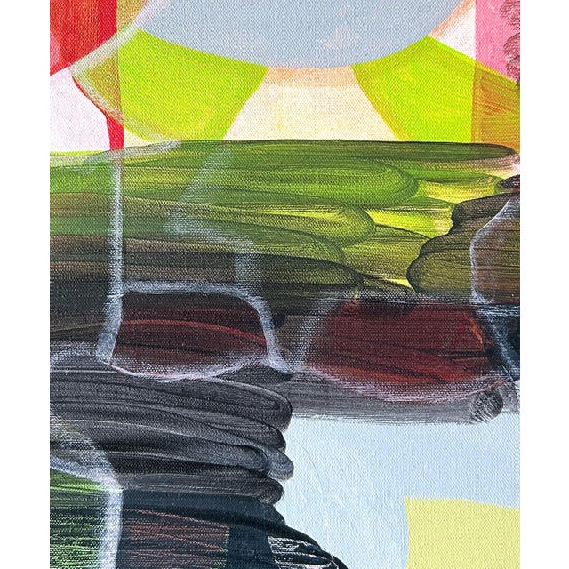 Red Max Manning “Untitled (CVS273)” Contemporary Red, Blue, & Green Geometric Abstract Painting, 2024 For Sale - Image 8 of 8