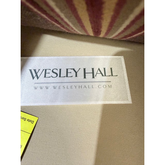Pair of Late 20th Century Wesley Hall Hartwell Striped Lounge Chairs For Sale - Image 10 of 10