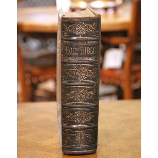 Black 19th Century Brown’s Self-Interpreting Family Bible With Brass Clasps For Sale - Image 8 of 16