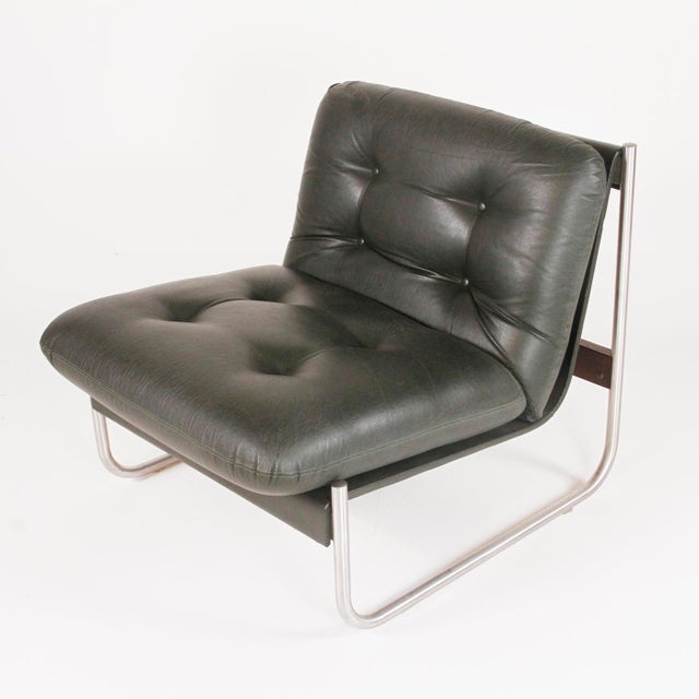 Armchair in Imitation Leather, Italy, 1970s For Sale - Image 6 of 14
