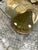 Lotus Flower Dining Table in Wood Carved with Gold Leaf and Octagonal Top in Ground Glass, 1970s, in Very Good conditions....