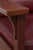 Gustav Stickley Antique Mission Oak Burgundy Leather Reclining Morris Chair For Sale - Image 14 of 15