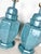 Blue Newly Lacquered Vintage Faux Bamboo Ginger Jar Lamps- A Pair For Sale - Image 8 of 8