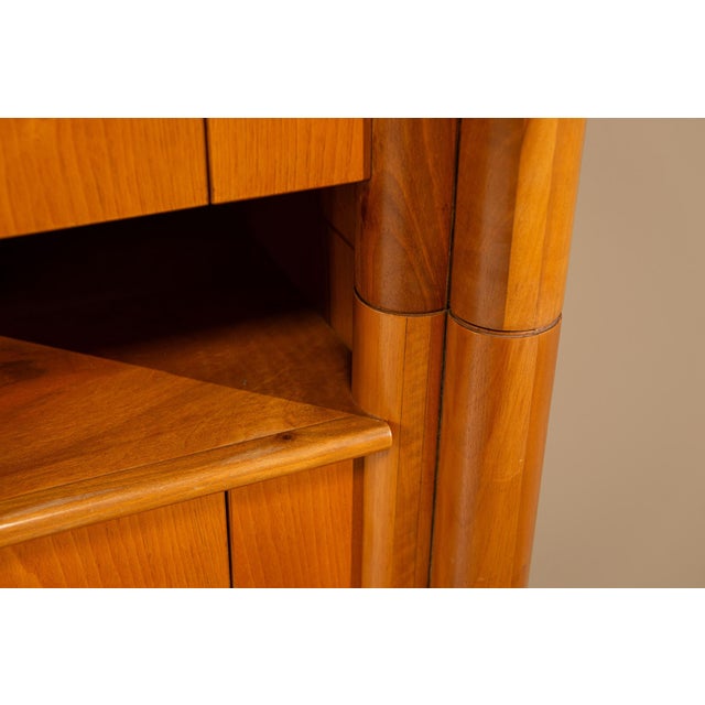 Mod. Scuderia Highboard in Walnut by Scarpa for Bernini, Italy, 1970s For Sale - Image 11 of 13