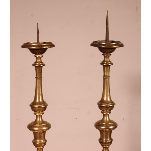 Italian Candlesticks in Bronze For Sale - Image 5 of 10