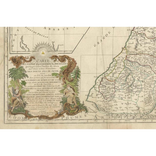 Map of the Twelve Tribes of Israel, 1798 For Sale - Image 4 of 9