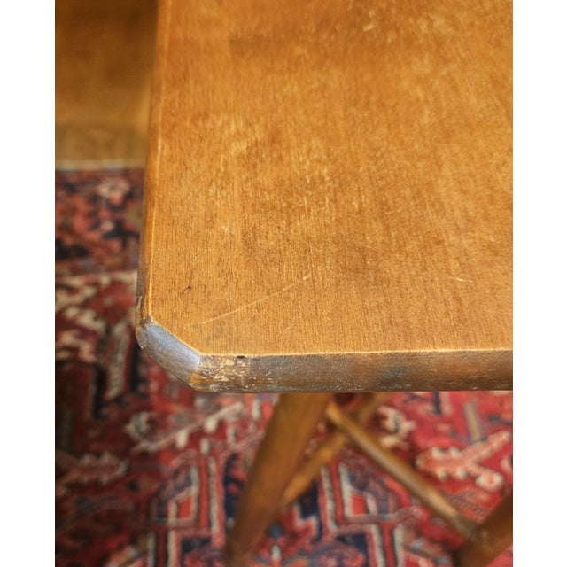 Brown Antique Arts and Crafts Side Table For Sale - Image 8 of 14