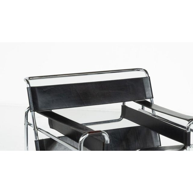 Black B3 Wassily Armchairs by Marcel Breuer for Gavina, Italy, 1960s, Set of 2 For Sale - Image 8 of 16