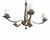 1990s Donghia Stellare Smoked Murano Glass 5 Arm Chandelier For Sale - Image 5 of 6