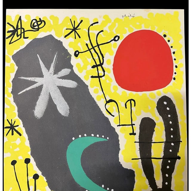 Joan Miro Abstract Art Print Mars Papier Colle From XXe Siècle (No. 6) For Sale - Image 4 of 7