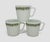 Set of 3 Vintage PYREX Corelle Corning Mugs – Spring Blossom / Crazy Daisy – Green & White. Add a touch of vintage charm...