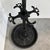 Contemporary Large Ornate Cast Iron Hall Tree Coat Stand with Twelve Hooks For Sale - Image 3 of 14