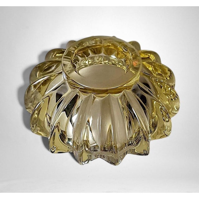 Mid 20th Century Art Deco French Molded Glass Bowl Attributed to Pierre d'Avesn For Sale - Image 9 of 18