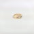 Diamond Band with Brushed Satin Finish .75cttw 14k Two-Toned Gold, Size 3 For Sale - Image 4 of 4