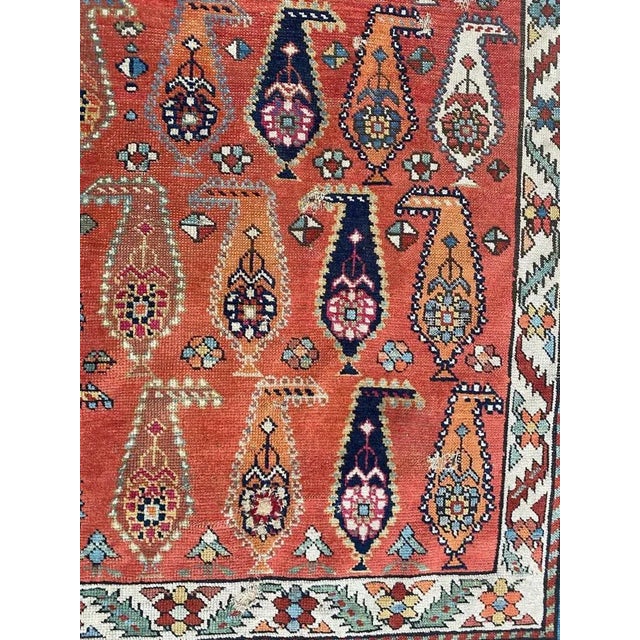 Antque Caucasian Guwan Rug For Sale - Image 4 of 17