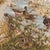 Schumacher Schumacher Dog & Duck Fabric In Alabaster For Sale - Image 4 of 6
