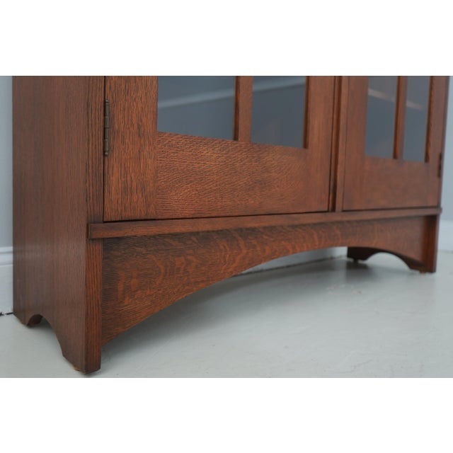 Brown Stickley Harvey Ellis Design Mission Oak Bookcase For Sale - Image 8 of 16