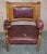 Large Leather & Golden Oak Armchairs, Set of 6 For Sale - Image 16 of 18