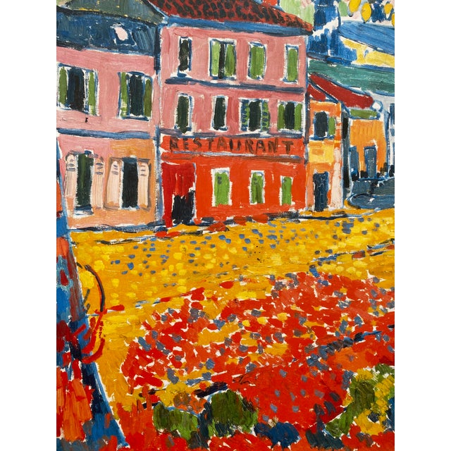 2010s Maurice De Vlaminck Fauvism Offset Lithograph Print French Museum Poster " Restaurant De La Machine a Bougival " 1905 For Sale - Image 5 of 9