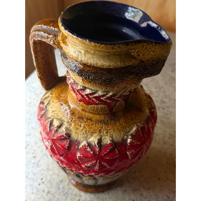 Vintage West German Fat Lava Vase, 1960 For Sale - Image 15 of 18