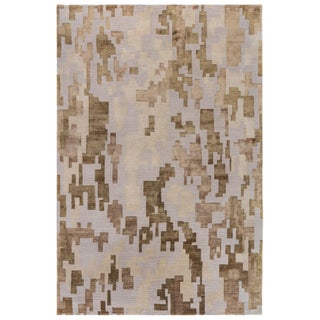 Arthur Dunnam Abstract Design Handmade Rug for Doris Leslie Blau For Sale