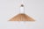 Pendant in Opal Glass, Lamellar Aspen Wood and Brass by Paavo Tynell for Idman, 1950s For Sale - Image 10 of 11