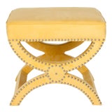 Image of Roberts Ottoman, Yellow For Sale